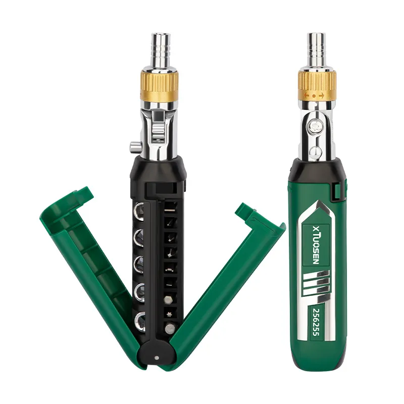 14-in-1 Portable Multi-Angle Ratchet Screwdriver Set – High Torque Interchangeable Kit with Phillips, Slotted, and Specialty Bits & Sockets for DIY & Repair